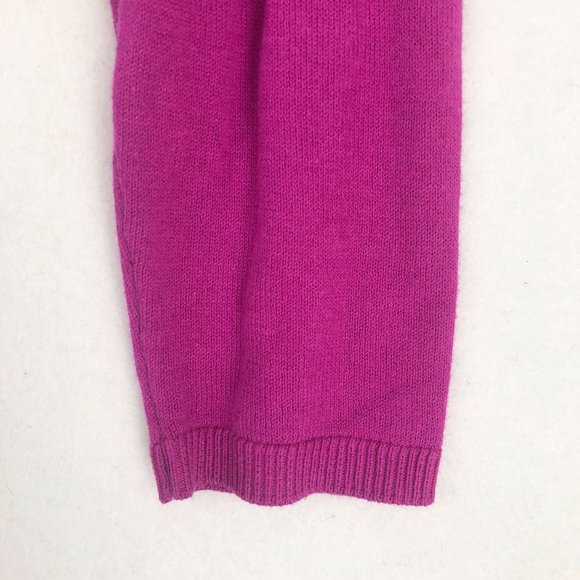 INC International Concepts Women's Size Medium Fuchsia Pink V-Neck Knit Sweater - Picture 3 of 9